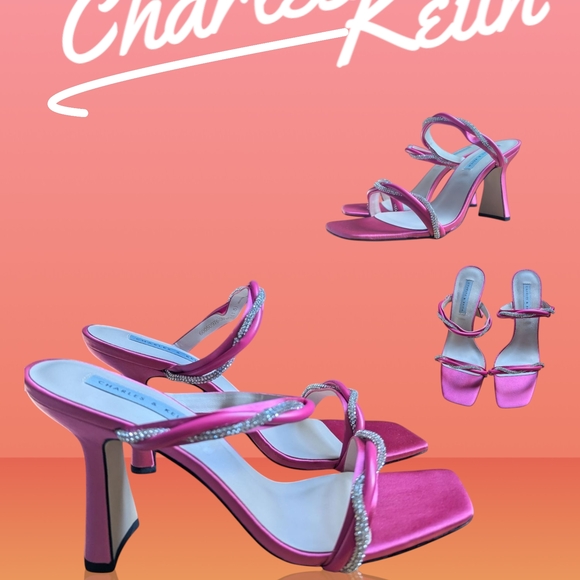 Charles & Keith Shoes - Charles & Keith Fuchsia Strappy Heels